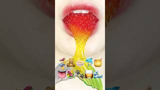 asmr RAINBOW JELLY 무지개 젤리 eating sounds