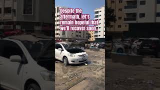 Post-Rain Chaos: Parking Lot Turned Garage #floods #shorts #viral #sharjah