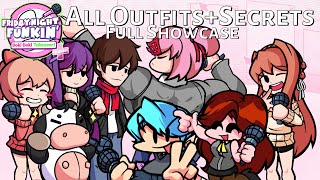 Every Outfits And Secret Outfits in FNF Doki Doki Takeover Plus (FULL SHOWCASE)