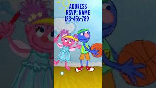 Elmo Sports Themed Party Video Invitation