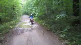 Dual sport riding in Ontario, Canada Ganaraska Forest