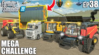 Building CROP DRYER and Filling it WITH CORN | MEGA Challenge #38 | Farming Simulator 22