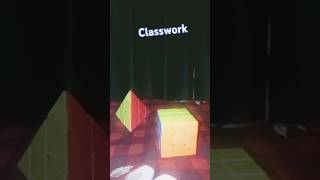 Classwork Homework and test on cubes #comedy part 27#rubikscube #cubing