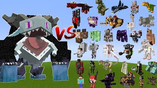 Ender Frostmaw vs All Minecraft Bosses - Minecraft Mob Battle