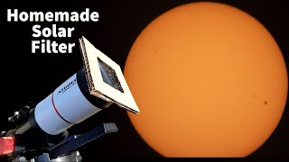 Create your own solar filter hat for a telescope for less than $12