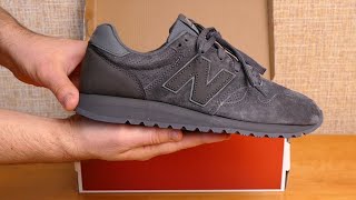 New Balance 520 Suede Mono Trainers Unboxing. U520BC. Grey