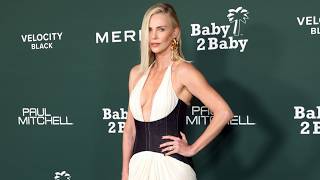 Charlize Theron's Low Cut Corset Gown She Just Wore On The Red Carpet