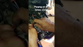 merubah saklar on off mesin menjadi saklar on off lampu pada vixion