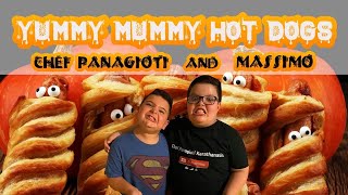 Yummy Mummy Hot Dogs by Chef Panagioti and his friend Massimo!!!