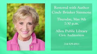 Restored w/ Author Cindy Brinker Simmons