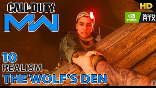 Call of Duty Modern Warfare "The Wolf's Den" Gameplay Walkthrough on REALISM | Mission 10