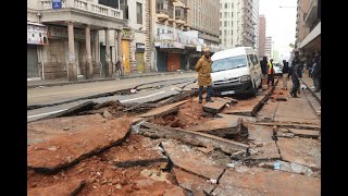 Aftermath of Joburg CBD explosion