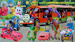 LAGU COCOMELON 🔴WHEELS ON THE BUS LIRIK & HAPPY BIRTHDAY LIRIK VERSI ONDEL BADUT LUCU NAIK ODONG