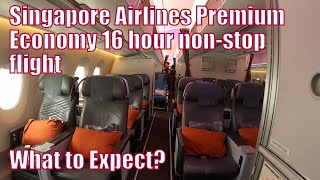 Singapore Airlines Premium Economy SQ27 16 hour non-stop flight from Seattle to Singapore