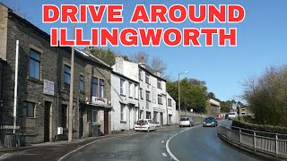 Drive Around Illingworth Calderdale West Yorkshire England