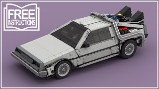 LEGO DeLorean - FREE Instructions