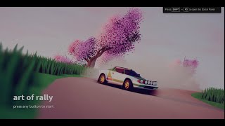 ART OF RALLY : INTRO : LEVEL 1 AND LEVEL 2 PC GAMEPLAY