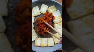 Korean Braised Tofu with Thin Pork / 대패삼겹두부조림 #Shorts