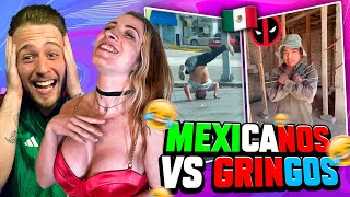 ESPAÑOLES Reaccionan a MEXICANOS vs GRINGOS! LA BATALLA DEFINITIVA! | a HUMOR MEXICANO