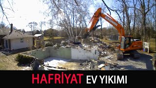 Baştan sona hızlandırılmış ev yıkımı - hafriyat