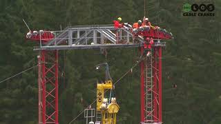 Construction of a heavy duty cable crane system