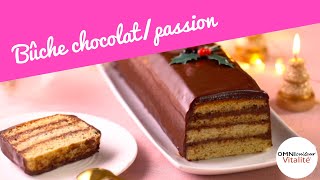 Bûche de Noël chocolat/passion à L'Omnicuiseur Vitalité