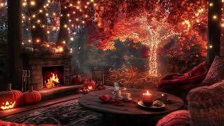 4K Christmas Jazz Music Atmosphere 2025 – Soothing Background Music for Work & Study 🍂