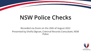 National Police Checks