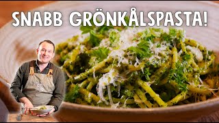 Grönkålspasta med vitlök och parmesan! | Ett Gott Land