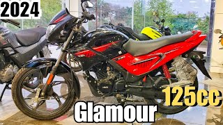 Hero glamour 125 | New 2024 OBD-2 E20 fi new features On Road price average review #glamour #newbike