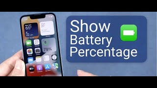 How to Show Battery Percentage on iPhone 13/13 Pro/13 mini/13 Pro Max 2022.