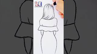 10 Million Views 🙏🏻 Girl Drawing #shorts #youtube #satisfying #art #girl #drawing #trending #foryou