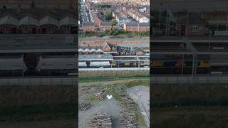 Wellingborough station from the air