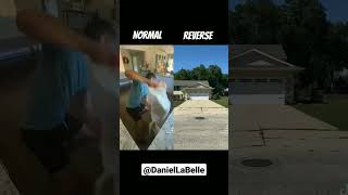 Daniel LaBelle Normal And Reversed🤣 #shorts #funny