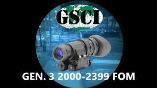 Night Vision GSCI PVS-14 (PVS14) Gen 3 GA4 2000-2399 FOM WHITE REAL Military