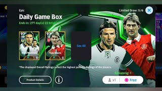 Daily game box pack opening in efootball 25 can I get Beckham 1st time 🙏 #efootball2024