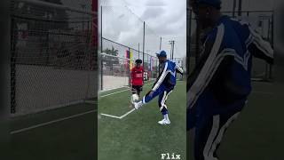 Ishowspeed gets nutmegged by Pogba #football #skills #ishowspeed #shorts