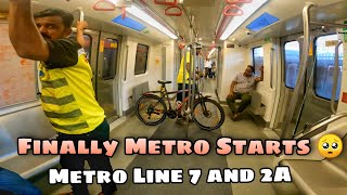 Mumbai Metro 7 and 2A finally starts - Good news for cyclist - full video tour