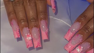 HOW TO DRAW FRENCH TIP | BEGINNER NAIL TUTORIAL | PINK NAILS