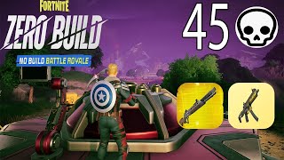 45 Elimination Solo Vs Squads "Zero Build" Gameplay (Fortnite chapter 5 season 4) Mouse and keyboard