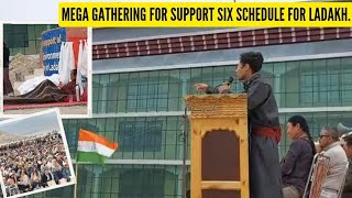 Mega gathering in support of Sonam Wangchuk who is sitting on Climate-Fast and Six Schedule