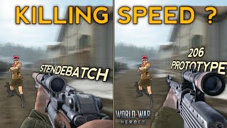 WORLD WAR HEROES 🔥 PROTOTYPE 206 VS STENDEBACH 🔥 KILLING SPEED TO ALL ARMORS