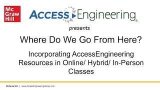 Incorporating AccessEngineering Resources in Online/Hybrid/In-Person Classes