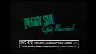 November 1986 - Peggy Sue Got Married movie trailer (10 second version)