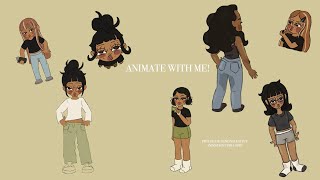 animate with me! procreate demo! animation timelapse!