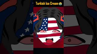 Turkish Ice Cream Trend #countryhumans #countryballs #shorts