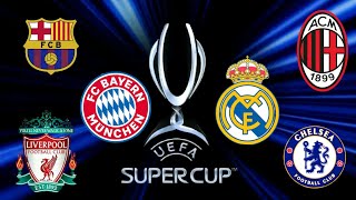 UEFA  super cup winners from(1993/2024)