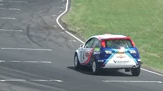 Ex Colin McRae Rally Cars in action on spectator viewing stages