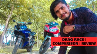 Yamaha R15 V3 vs Yamaha R15 S | DRAG RACE 🏁 | REVIEW AND COMPARISON  | Zee Cee