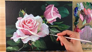 Easy Watercolor Rose Tutorial for Beginners (Relaxing Art Therapy!)